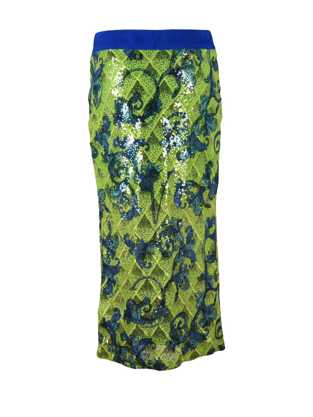 Versace Jeans Couture Gonna Longuette Paillettes - Verde