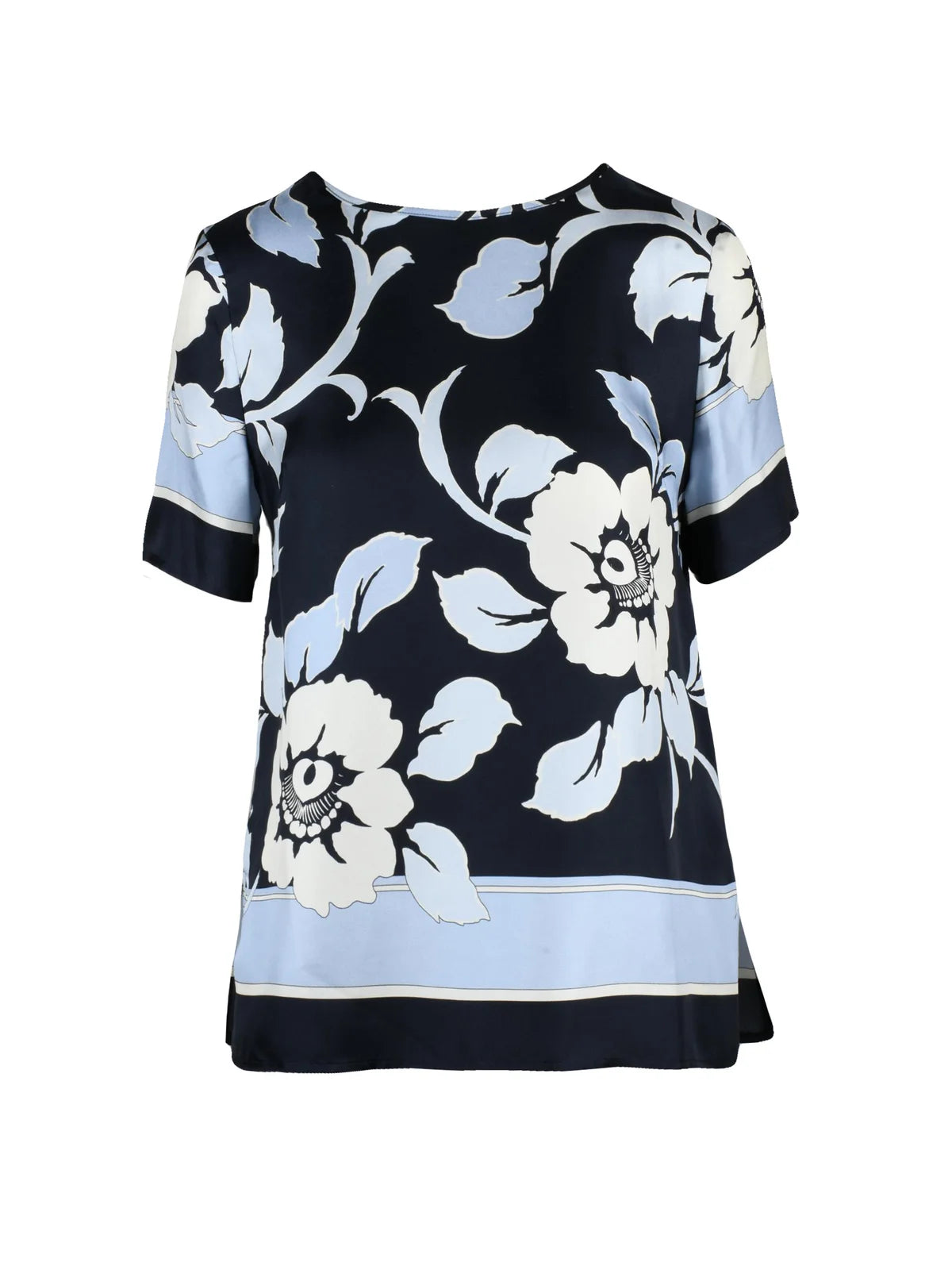 P.a.r.o.s.h. Blusa Girocollo Seta Blu