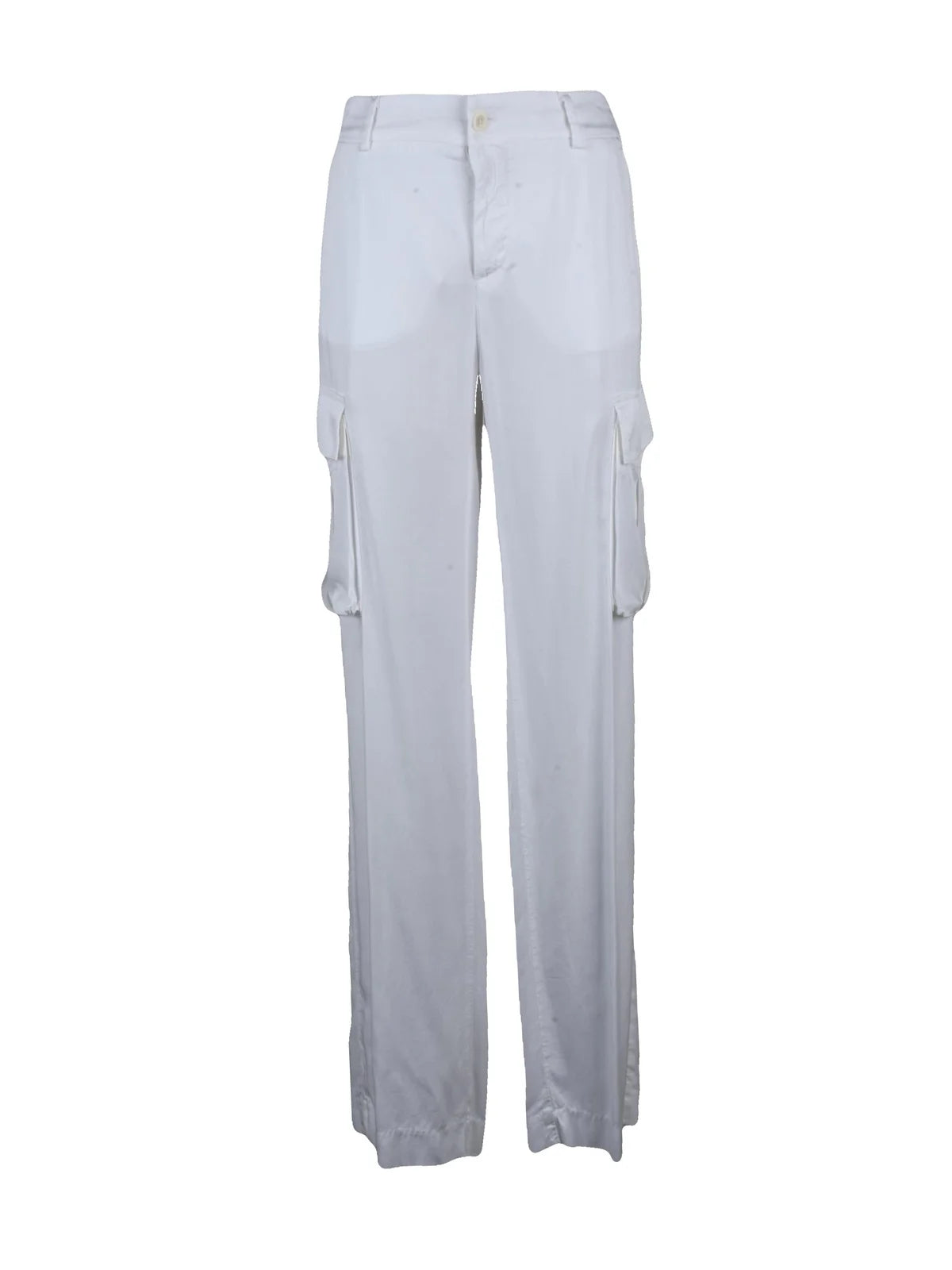 Mason's Pantalone Cargo Gamba Morbida Bianco