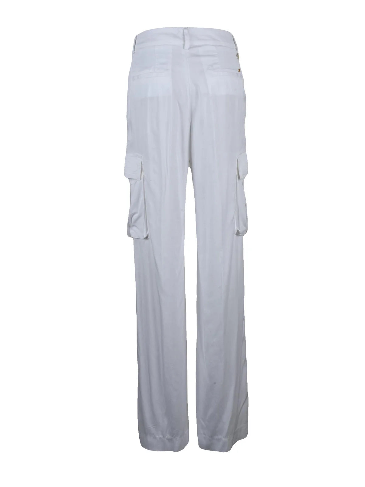 Mason's Pantalone Cargo Gamba Morbida Bianco