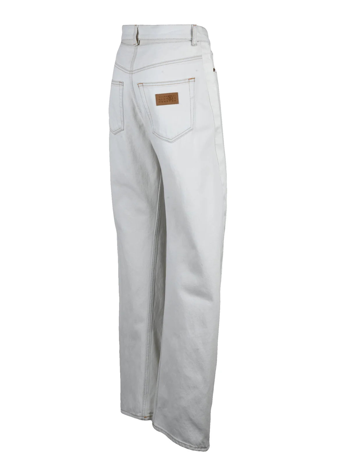 MM6 Maison Margiela Jeans Vita Alta - Bianco