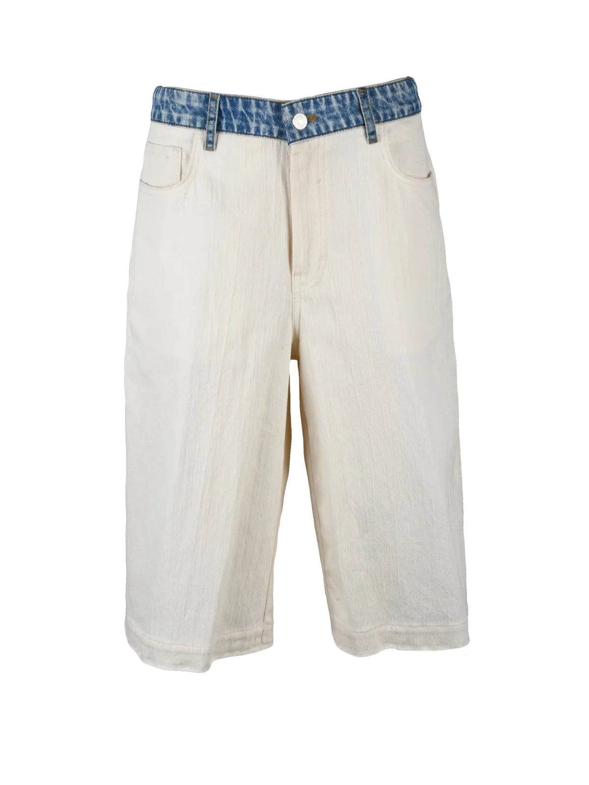 Mo5ch1no Jeans Bermuda Blu/Bianco