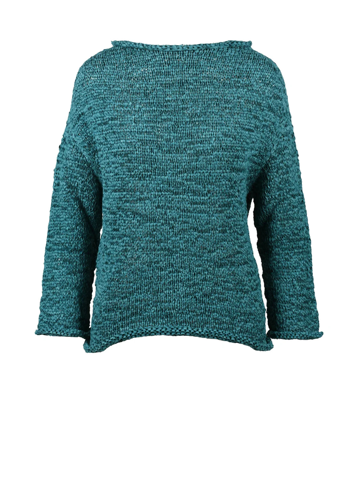 Alpha Studio Maglia Nastro Intrecciato Barchetta - Verde