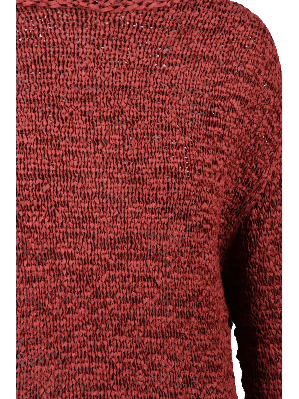 Alpha Studio Maglia Nastro Intrecciato Poliestere/Poliammide - Rosso