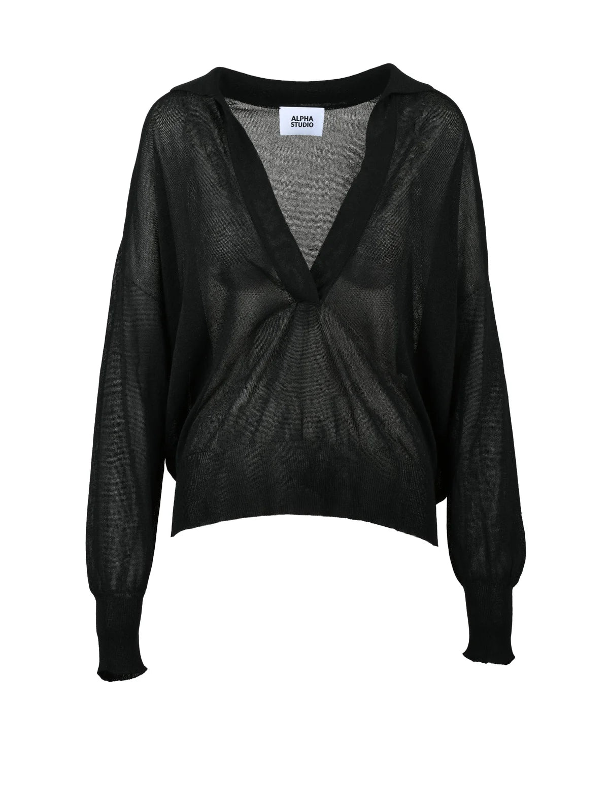 Alpha Studio Polo Ampia - Nero