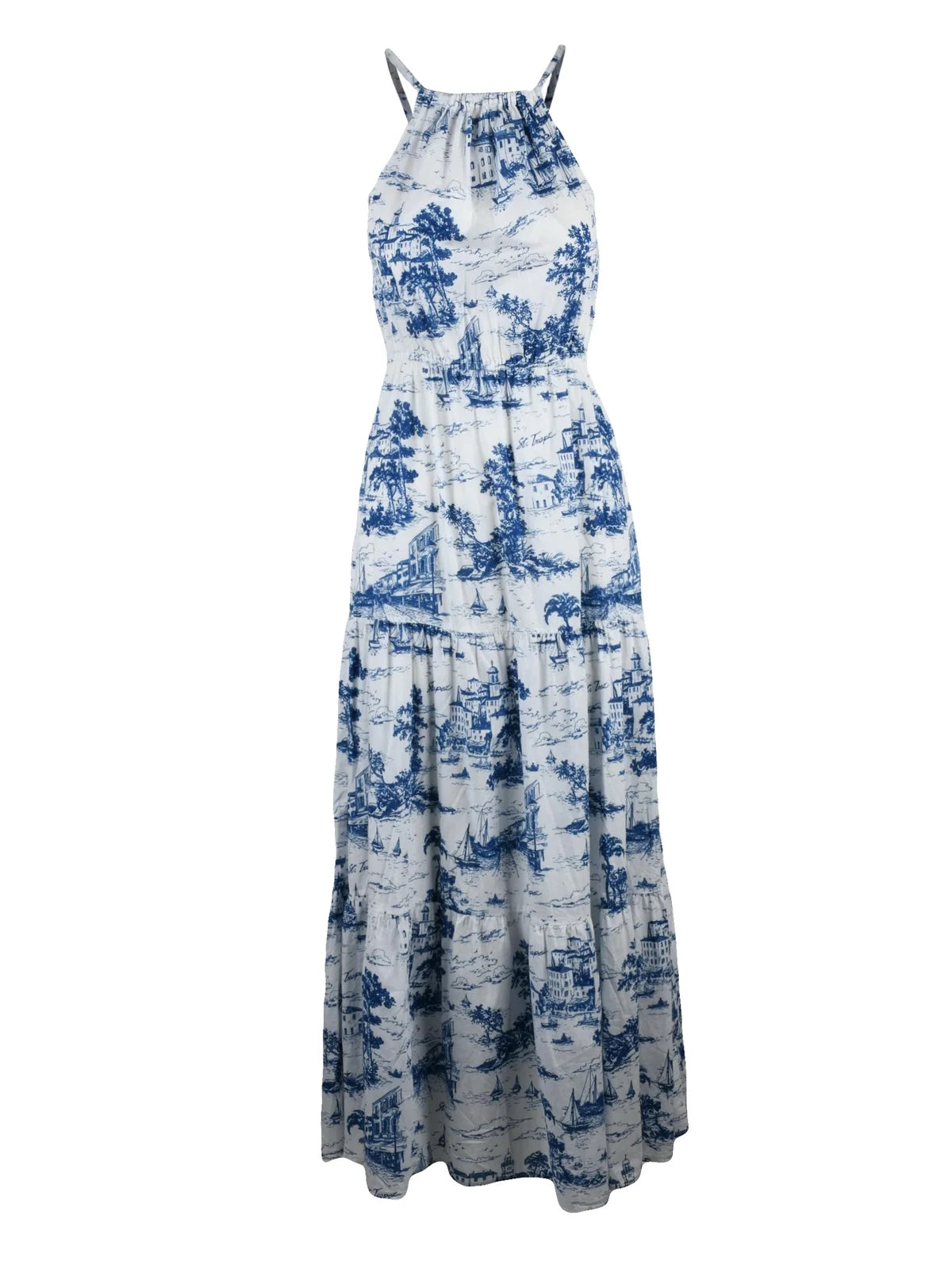 Mc2 Saint Barth Abito Cotone - Bianco/Blu