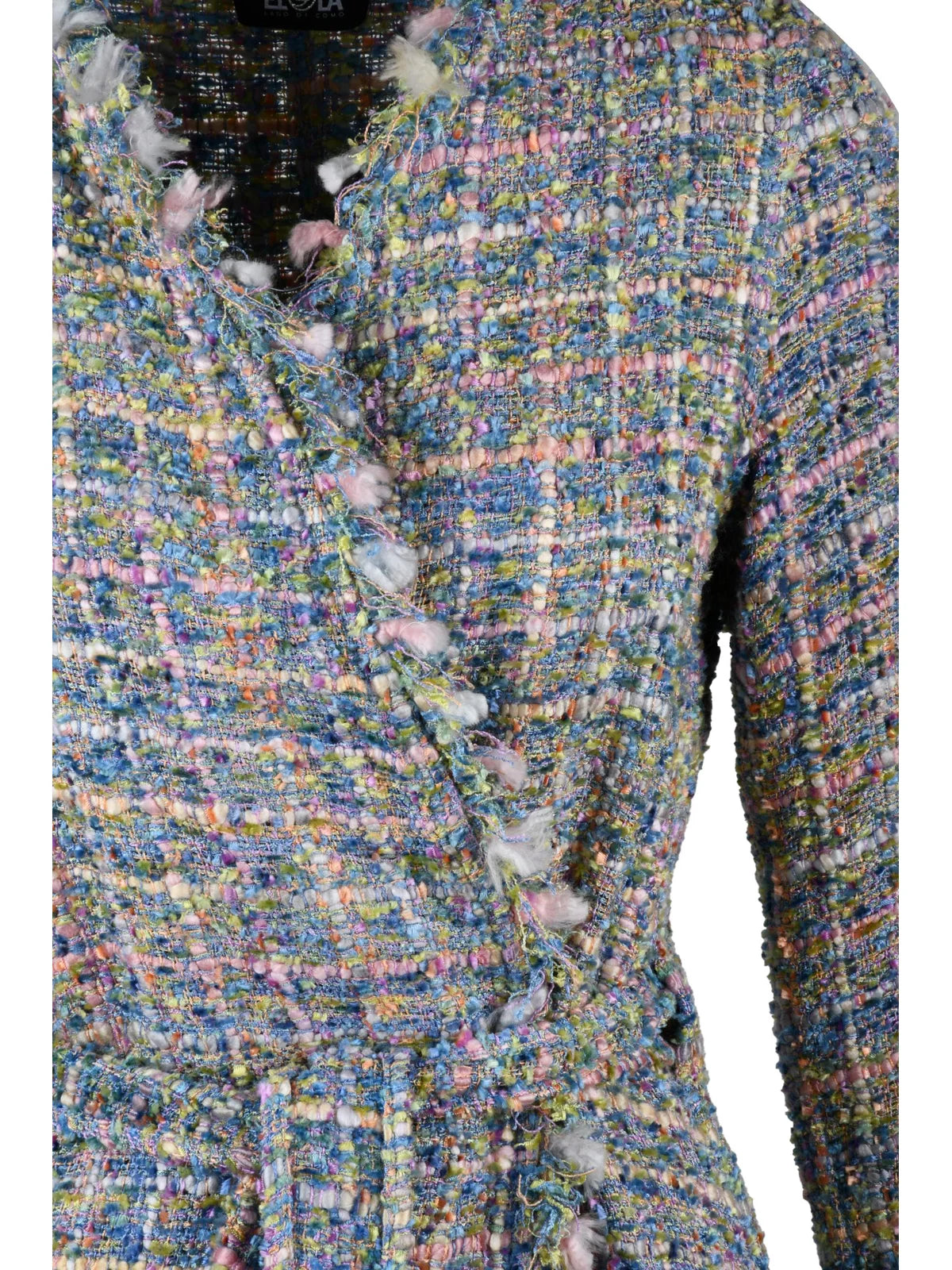 Ella Lago Di Como Spolverino Multicolore Bouclé