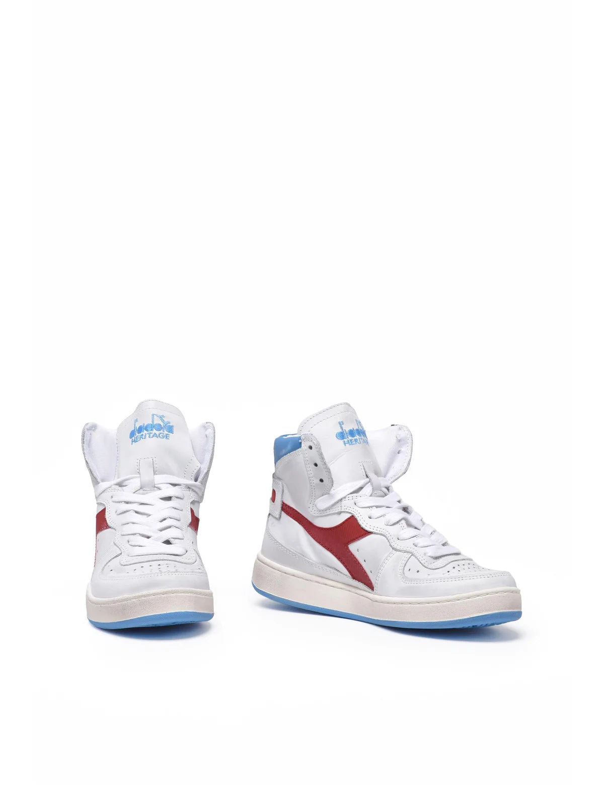Diadora Heritage Sneakers Basket Used - Bianco/Rosso