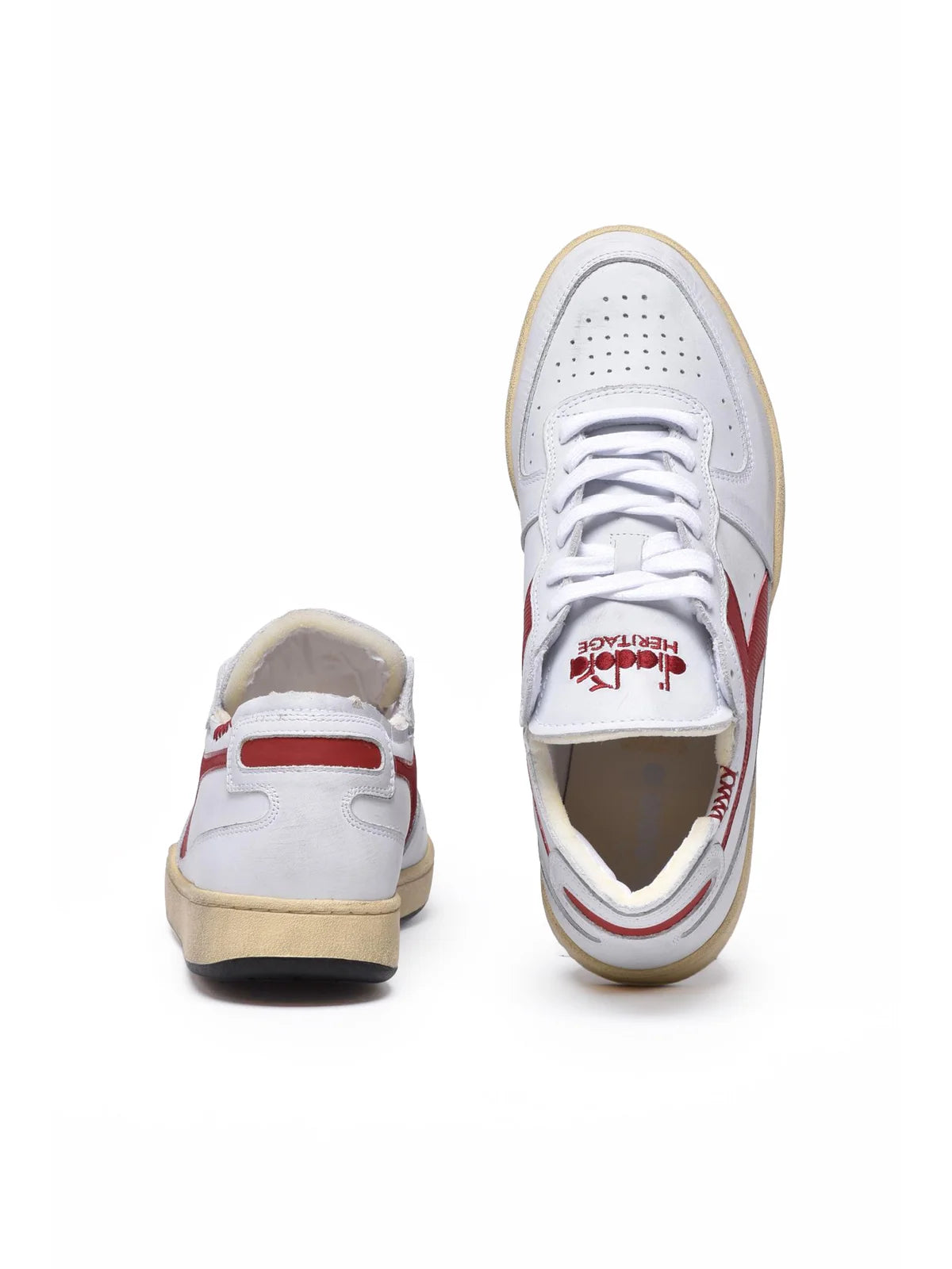 Diadora Heritage Sneakers Basket Row Cut - Grigio/Rosso