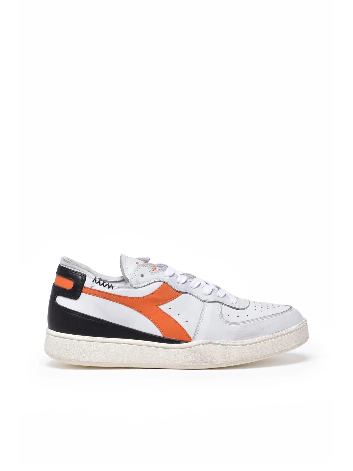 Diadora Heritage Basket Row Cut Sneakers - Grigio/Arancio
