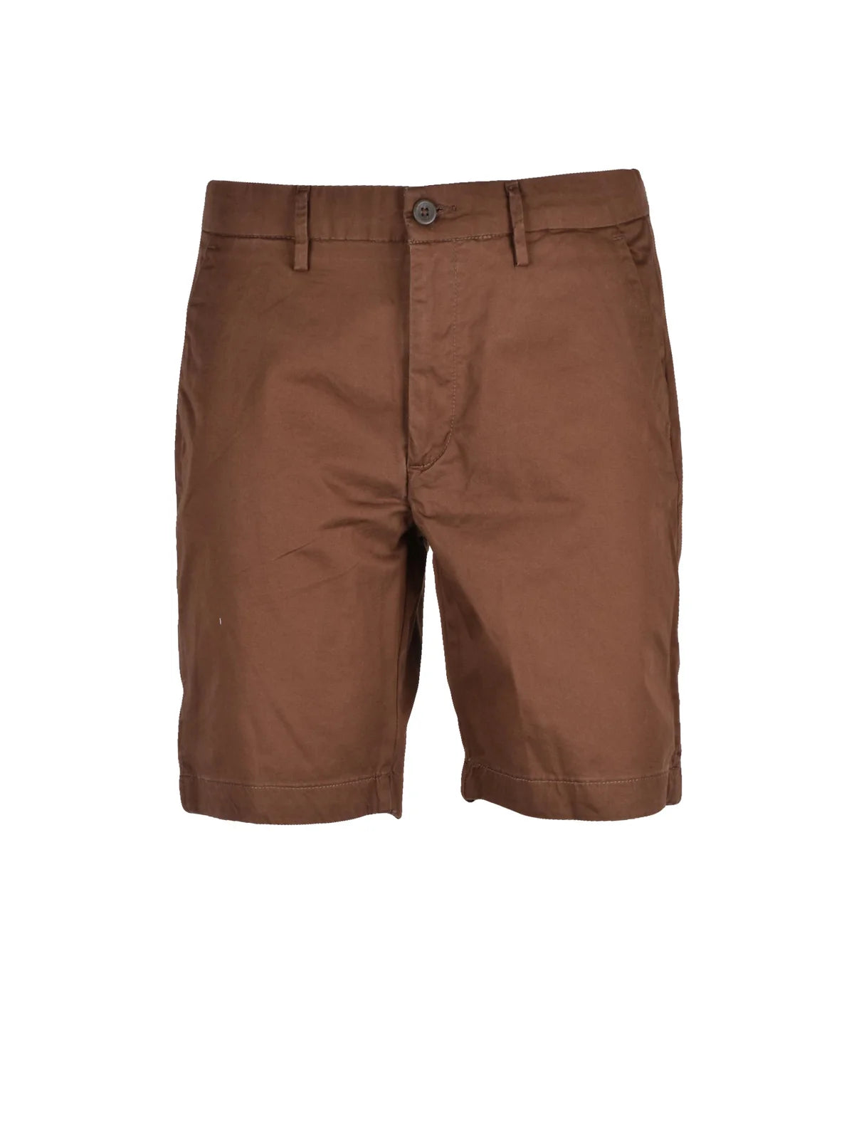 Hamaki-ho Bermuda Cotone Stretch - Marrone