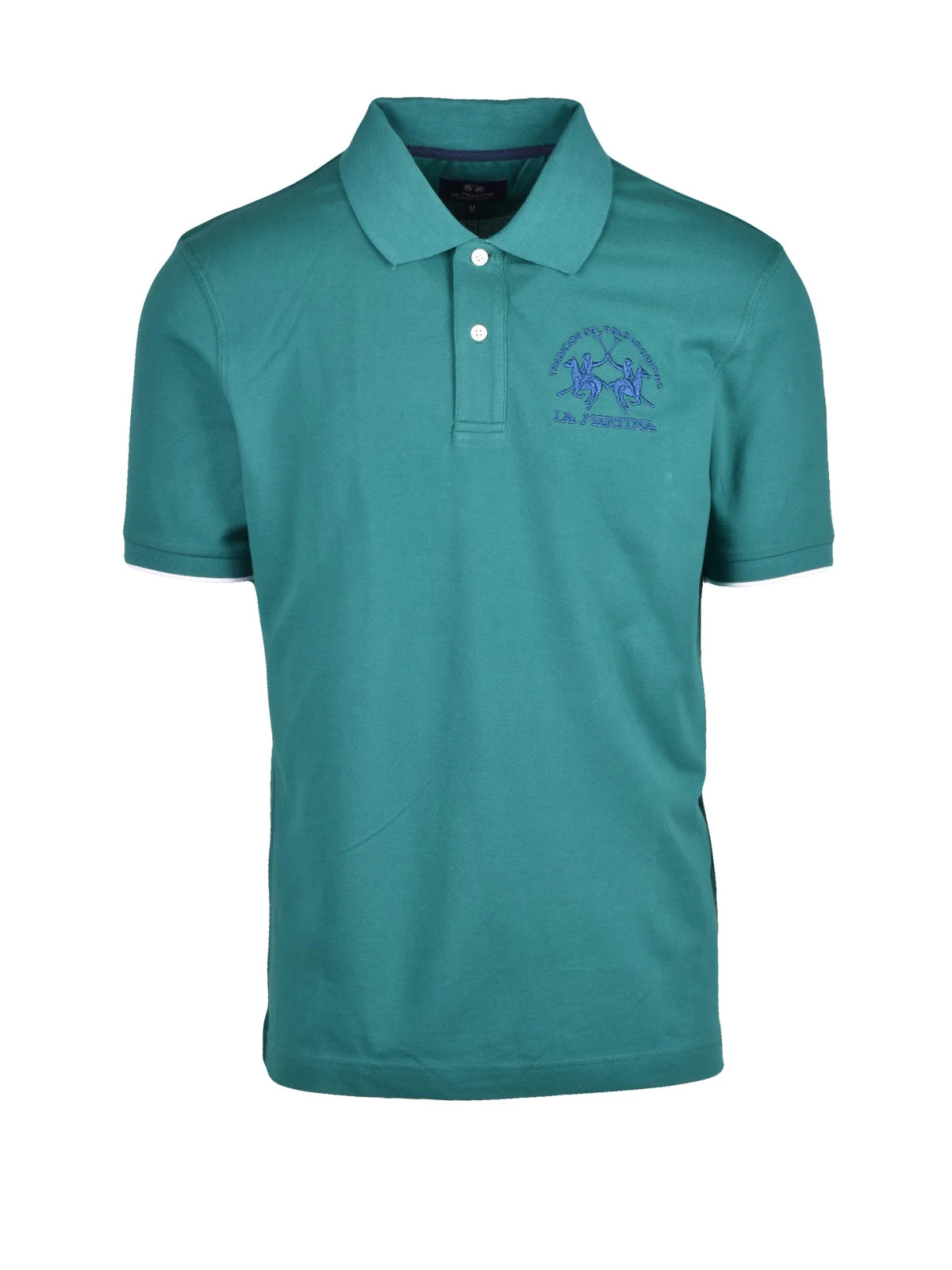 La Martina Cotton and Elastane Polo - Green