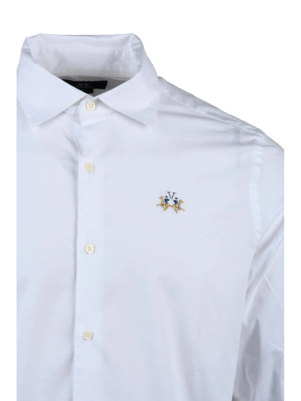 La Martina Camicia Cotone Stretch - Bianco