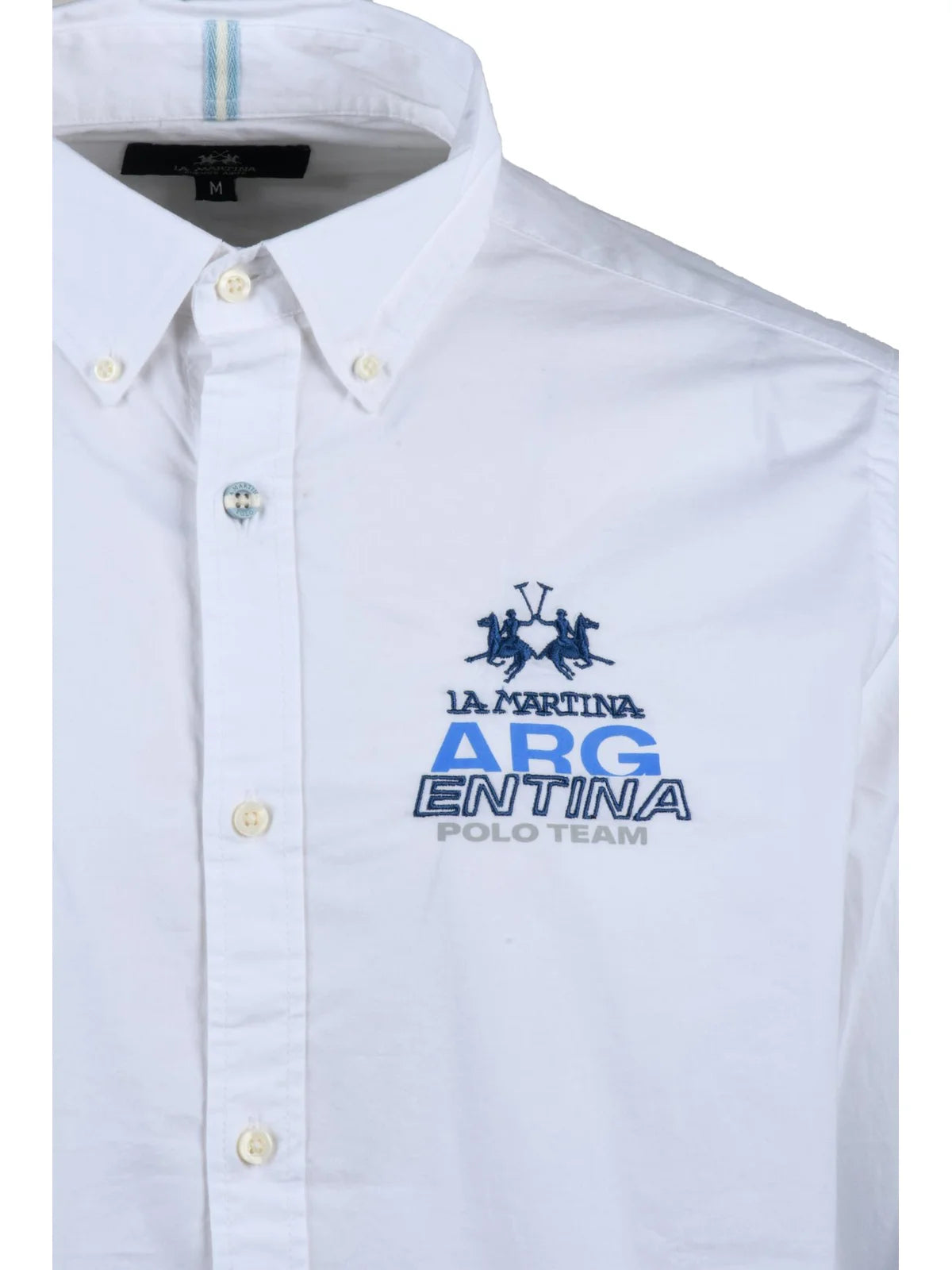 La Martina Camicia Cotone Stretch - Bianco