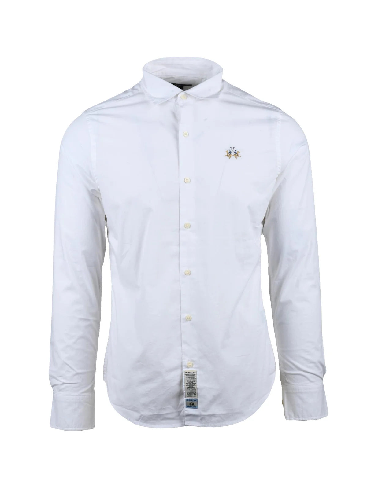 La Martina Camicia Cotone Stretch - Bianco