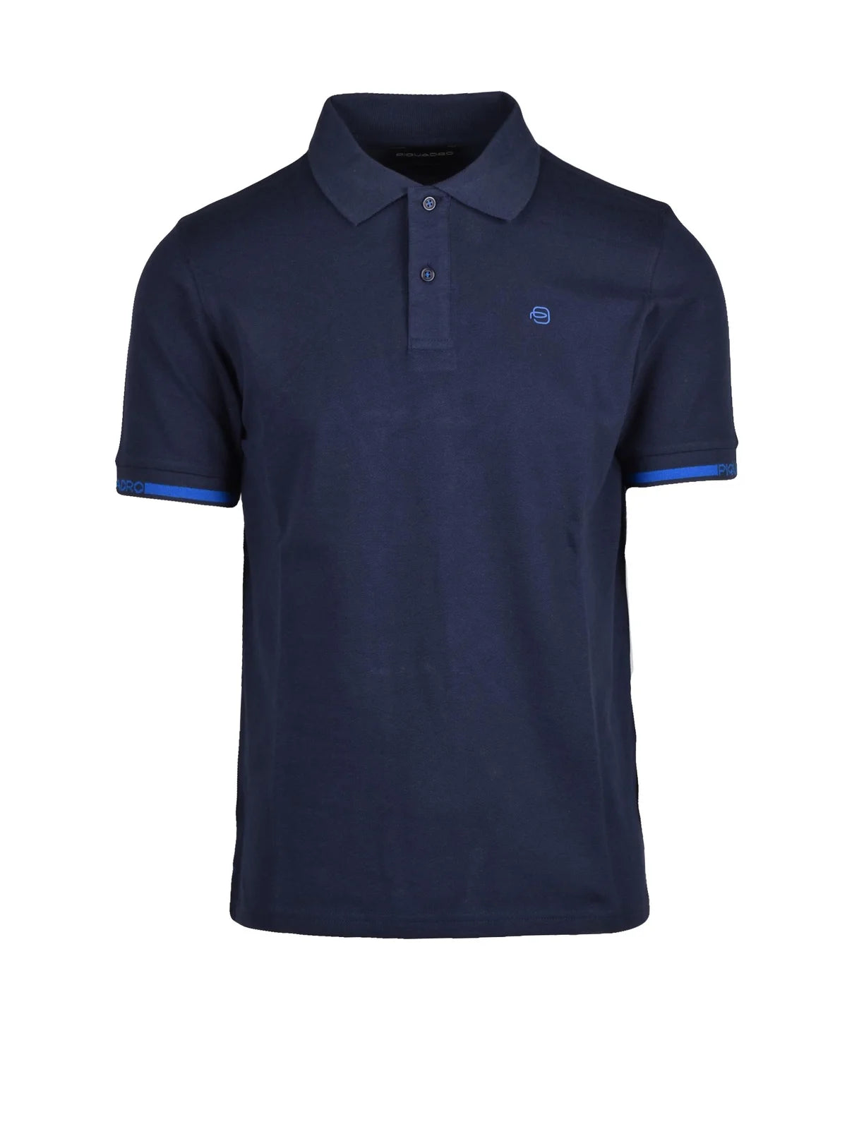 Piquadro Stretch Cotton Polo Shirt - Blue