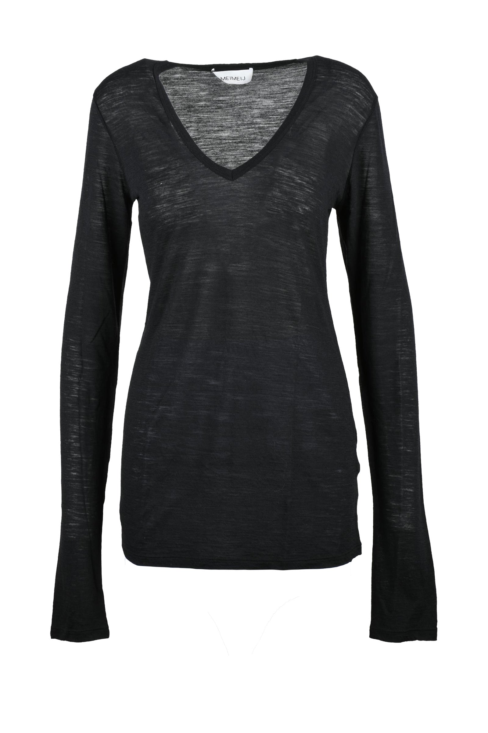 Meimeij T-shirt Sottogiacca Garzato - Nero