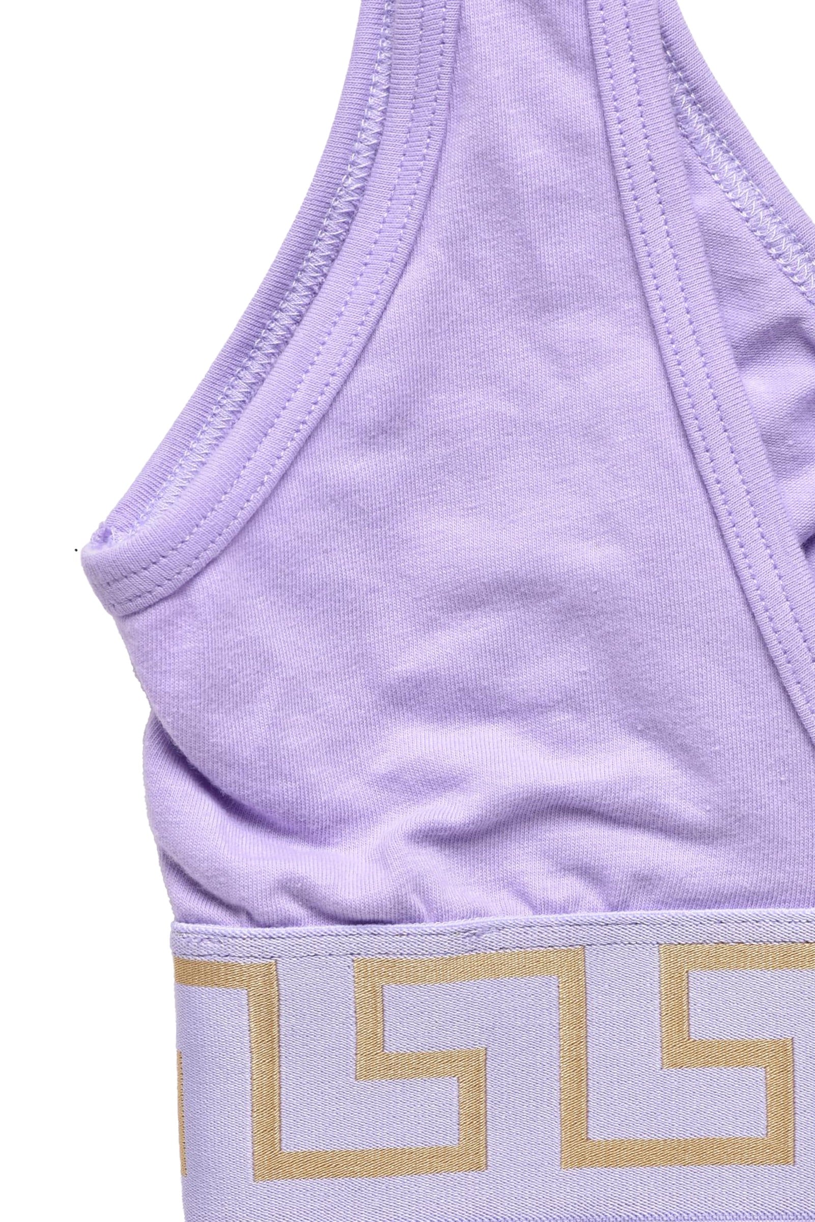 Versace Collection Reggiseno Cotone Elastan - Viola