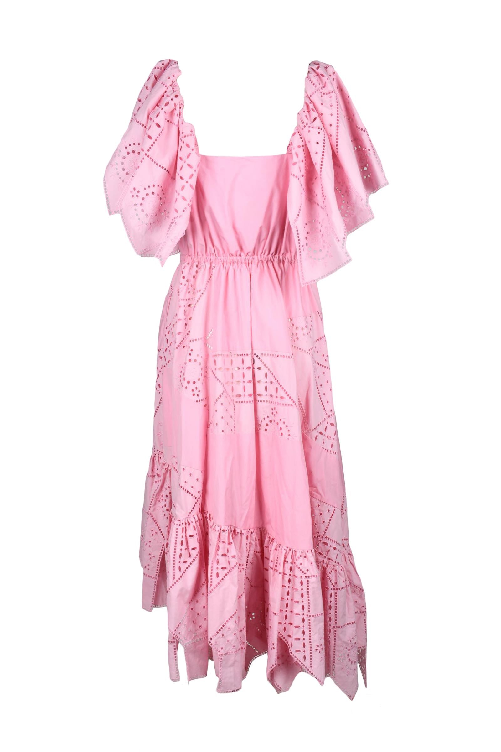 MSGM - Langes Patchwork-Kleid aus Baumwolle für Damen