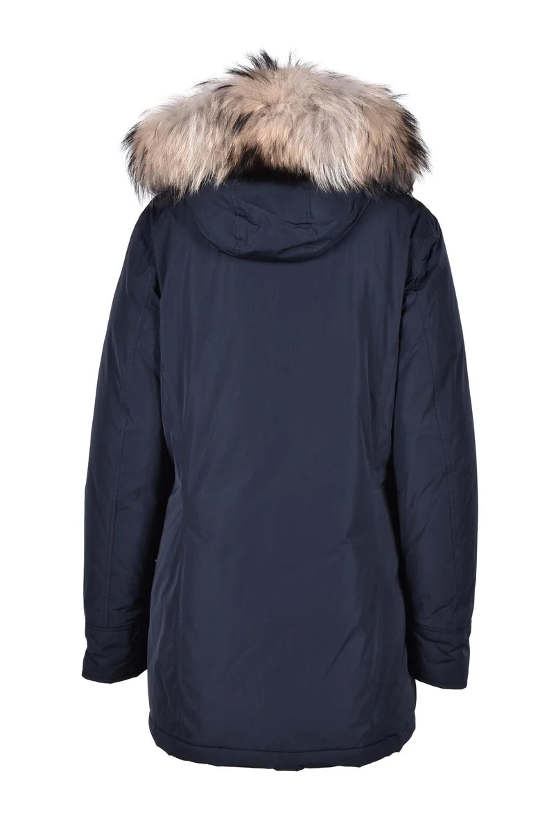 Woolrich Parka Luxury Arctic Raccoon Blu Notte Donna