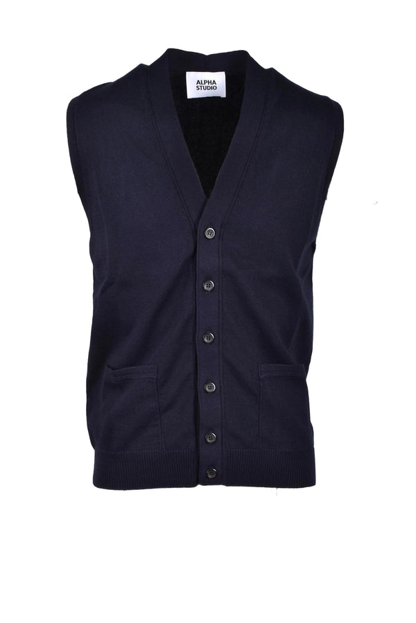 ALPHA STUDIO gilet maglia