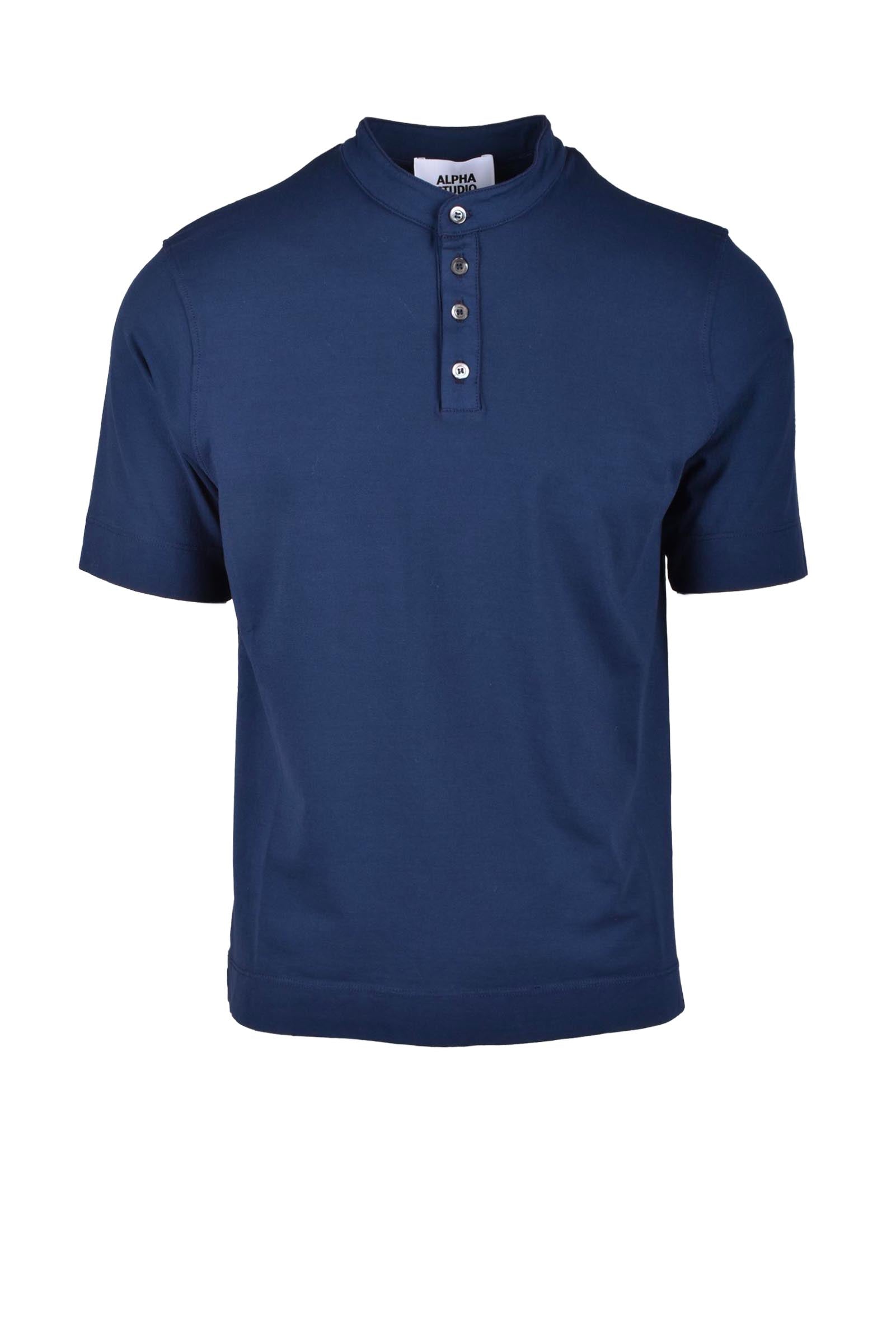 Alpha Studio - T-shirt Unisex in Cotone Elastan