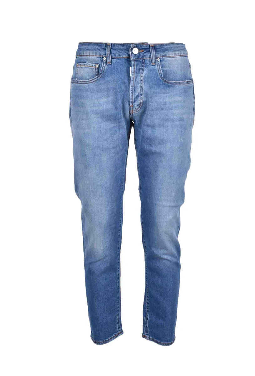 Takeshy Kurosawa Jeans Cotone Elastan - Blu