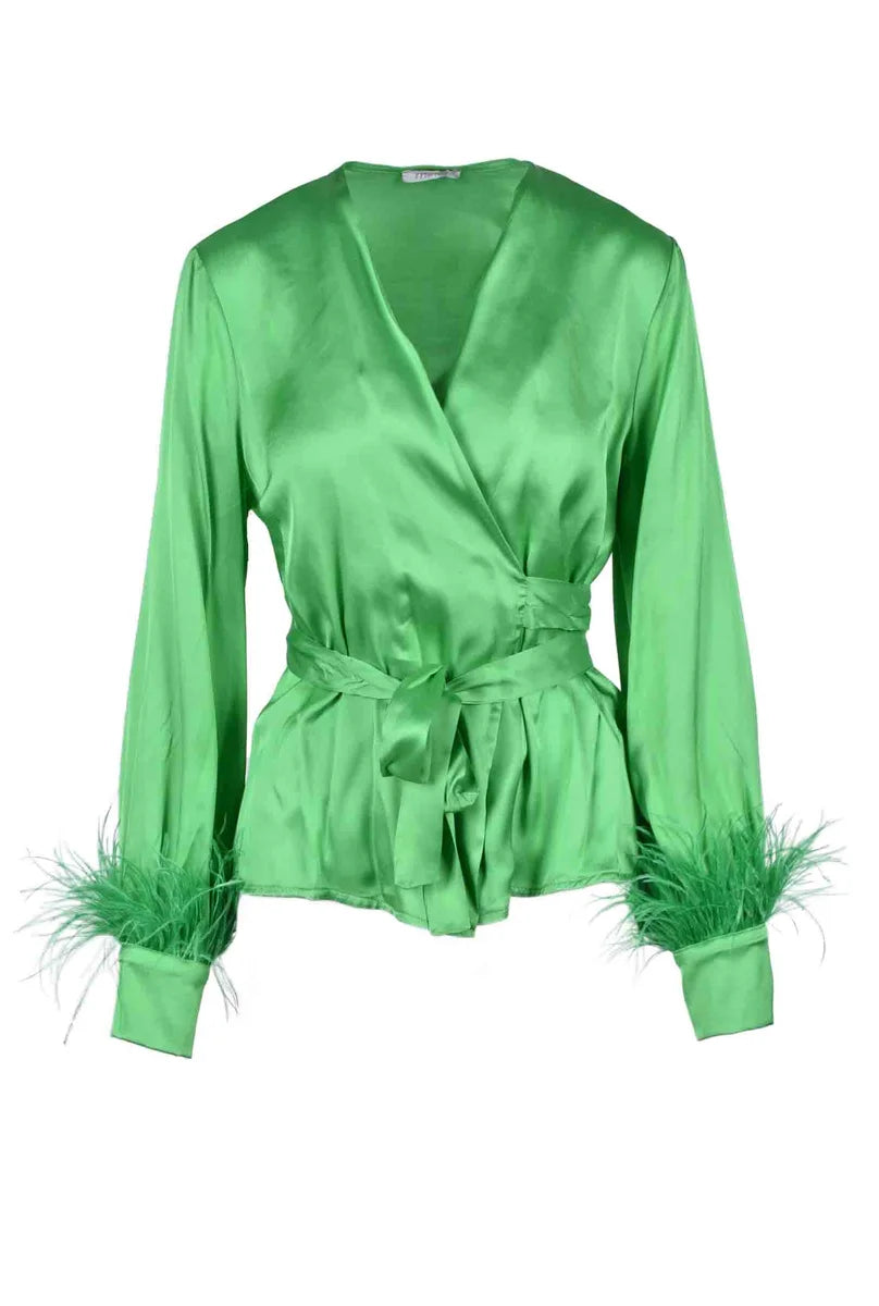 Motel Camicia Viscosa - Verde