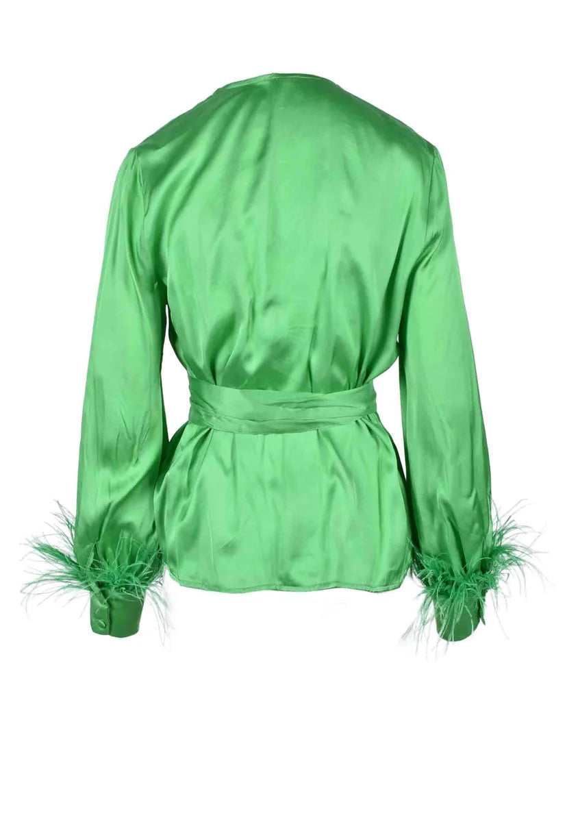 Motel Camicia Viscosa - Verde