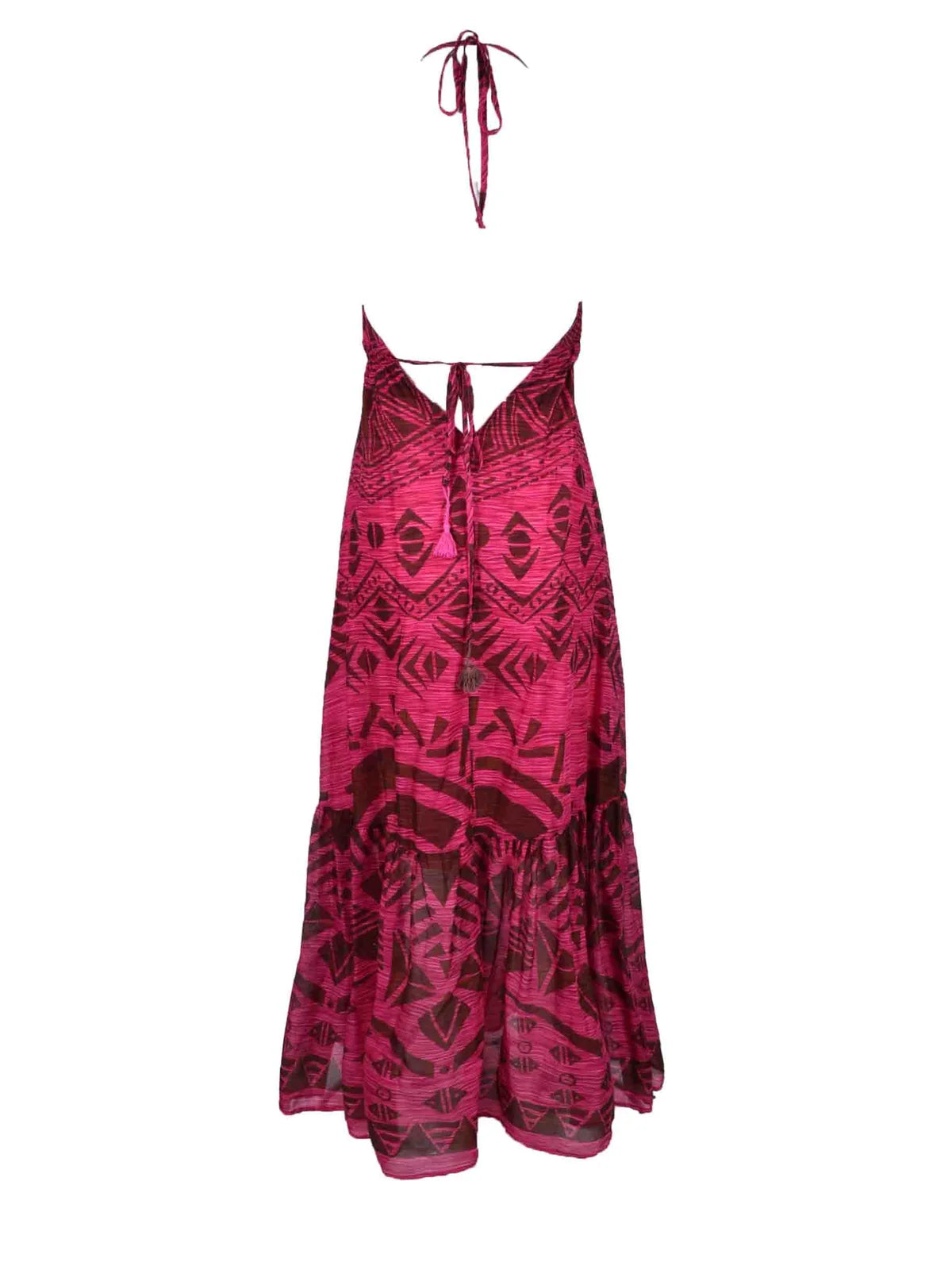Motel Strappy Maxi Dress - Fuchsia