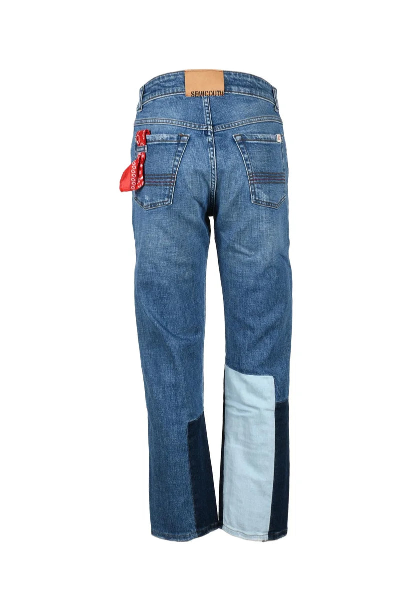 Semicouture Jeans Denim Stretch - Blu