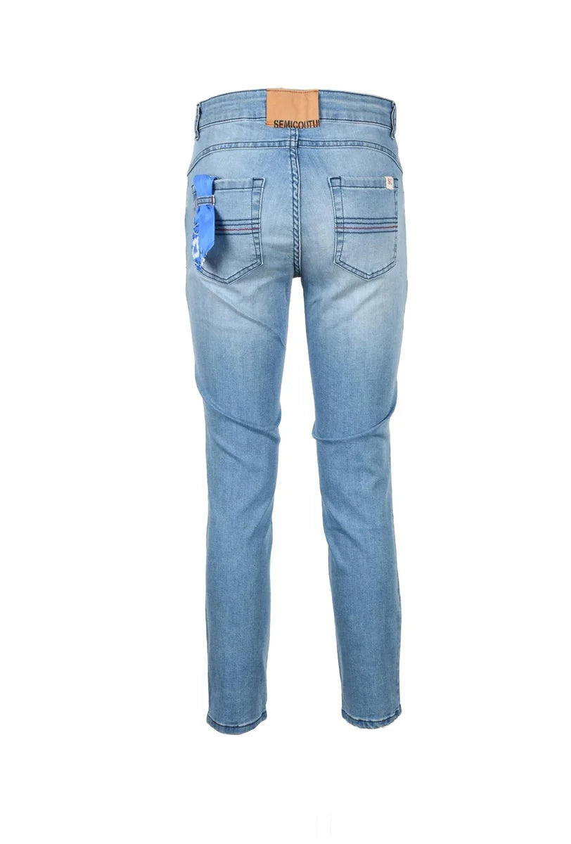 Semicouture Jeans Denim Stretch - Blu
