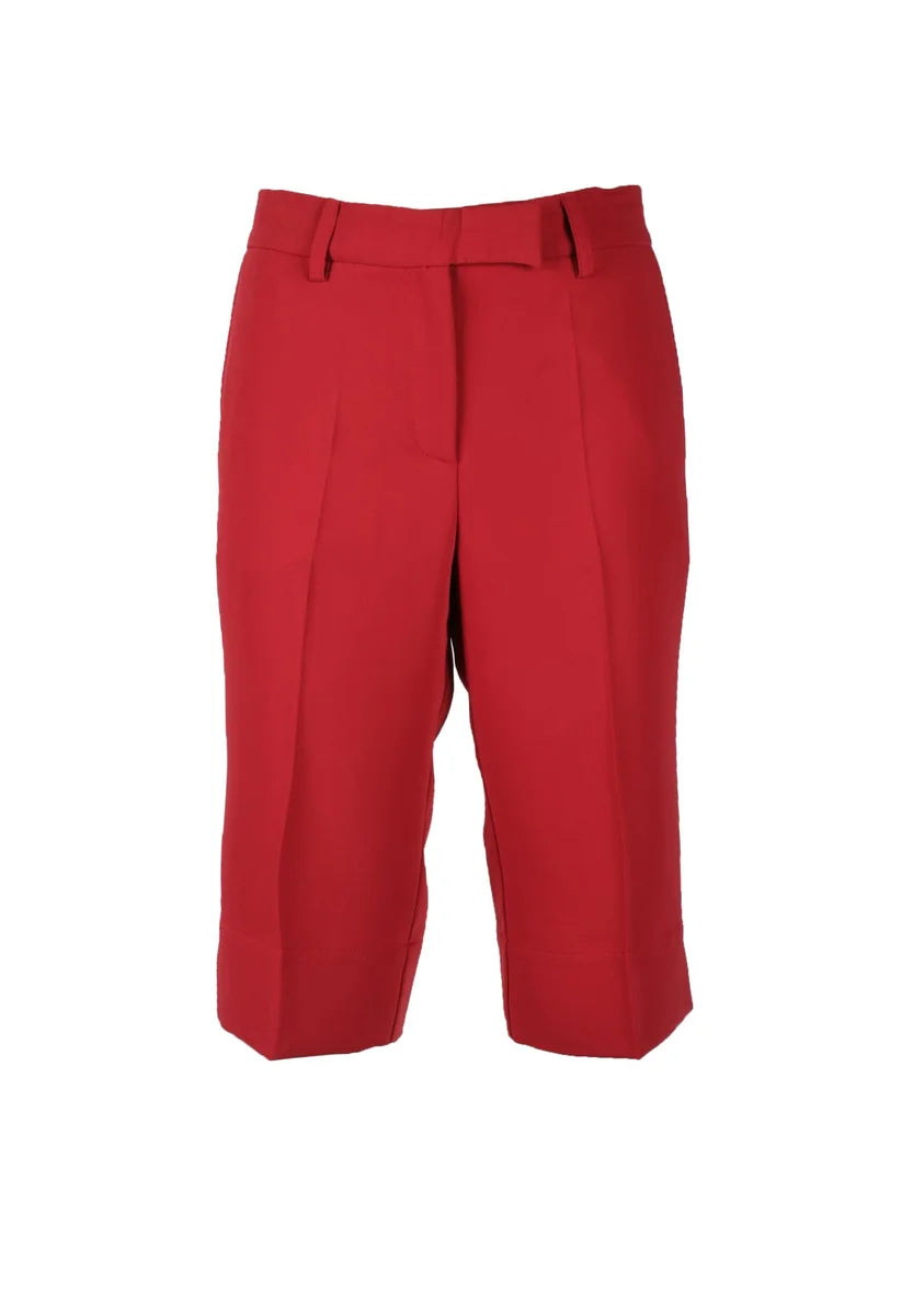 Semicouture Bermuda Poliestere - Rosso