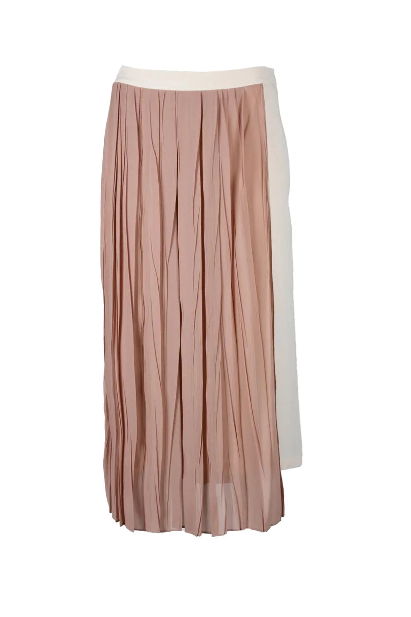 Semicouture Gonna Longuette Acetato Seta - Rosa Antico