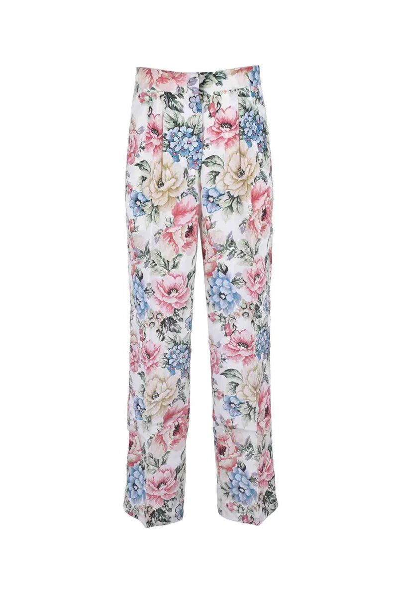 Erika Cavallini Pantalone Seta/Cotone - Multicolore