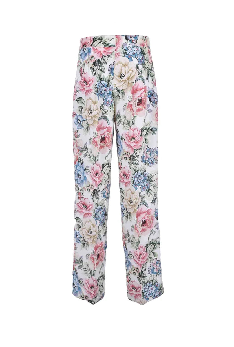 Erika Cavallini Pantalone Seta/Cotone - Multicolore