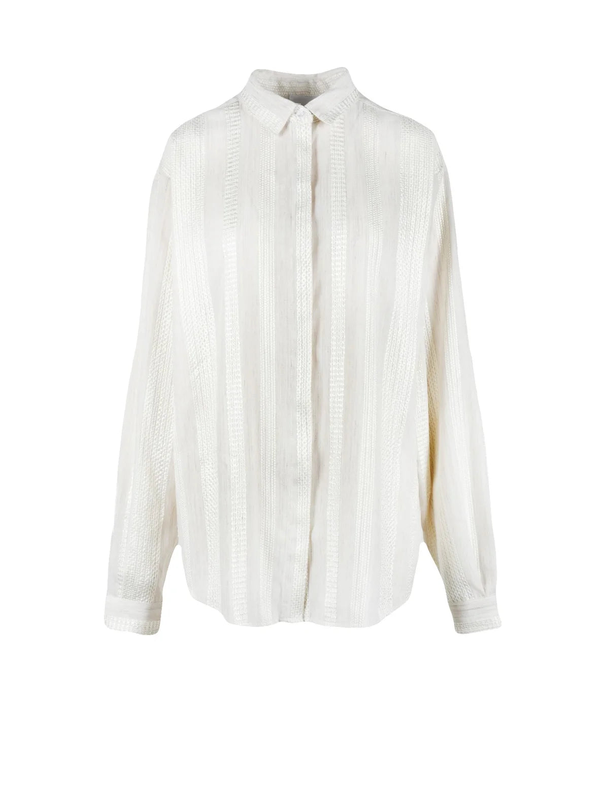Black Coral Camicia Misto Tessuto - Beige