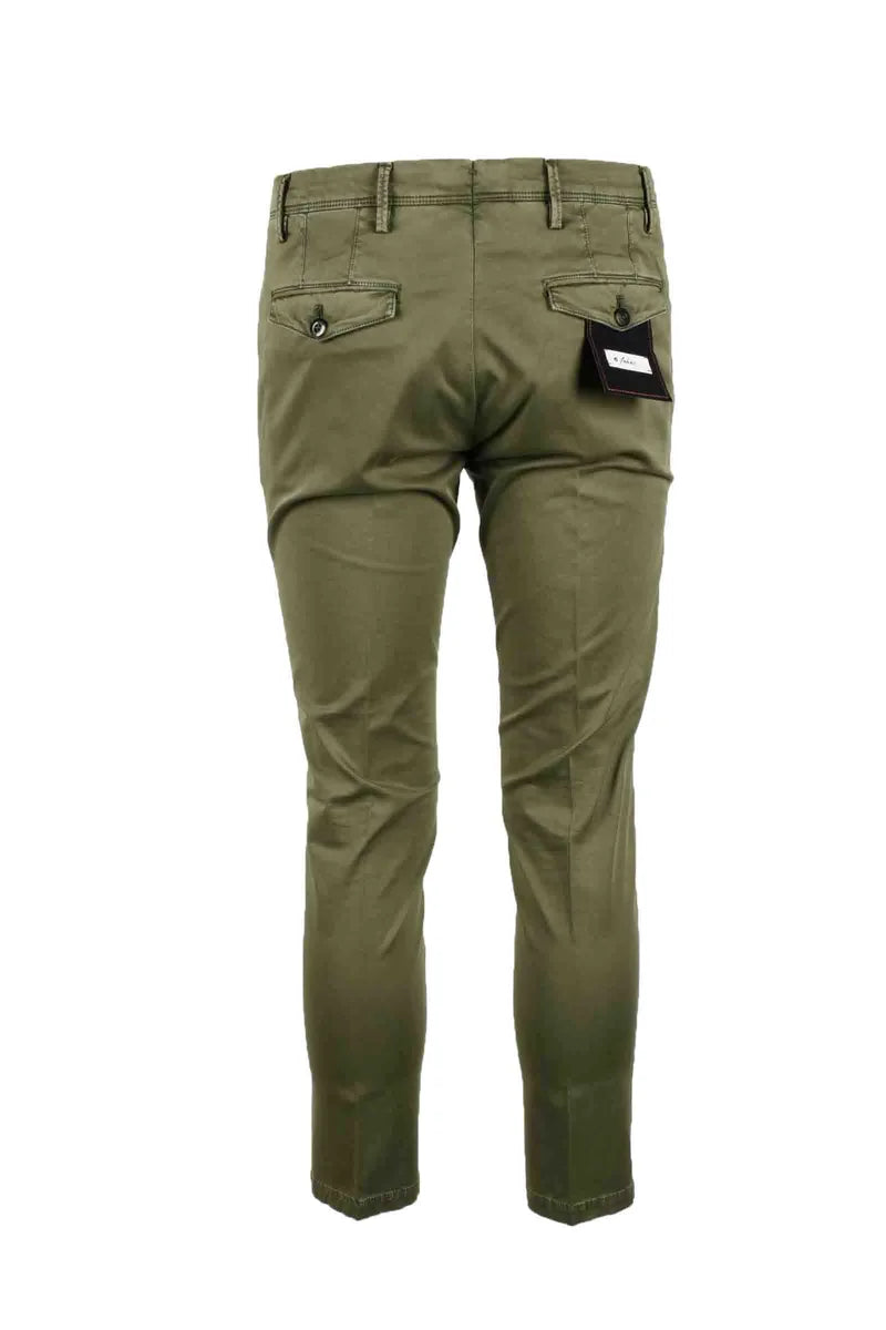 Michael Coal Pantalone in Cotone Stretch - Marrone