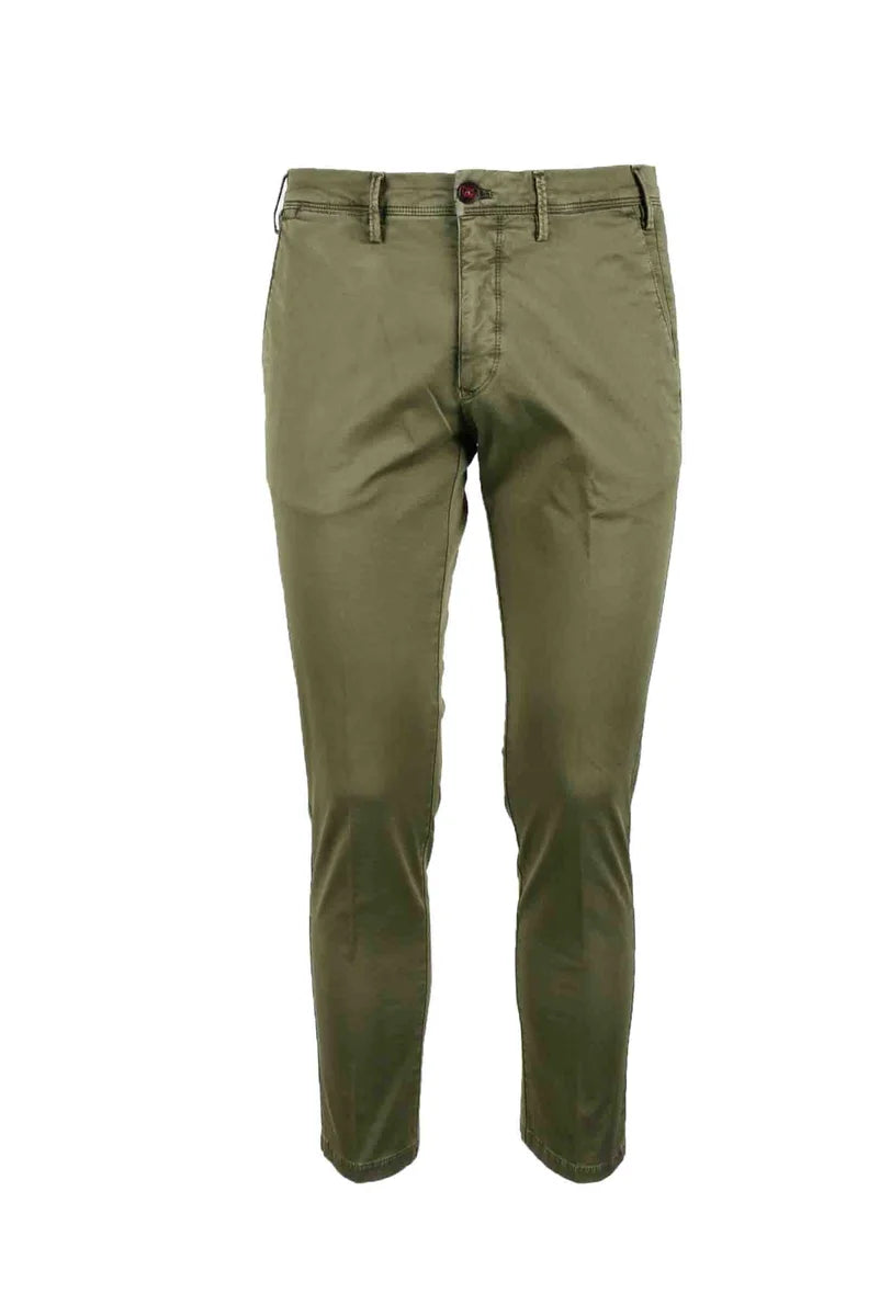 Michael Coal Pantalone in Cotone Stretch - Marrone
