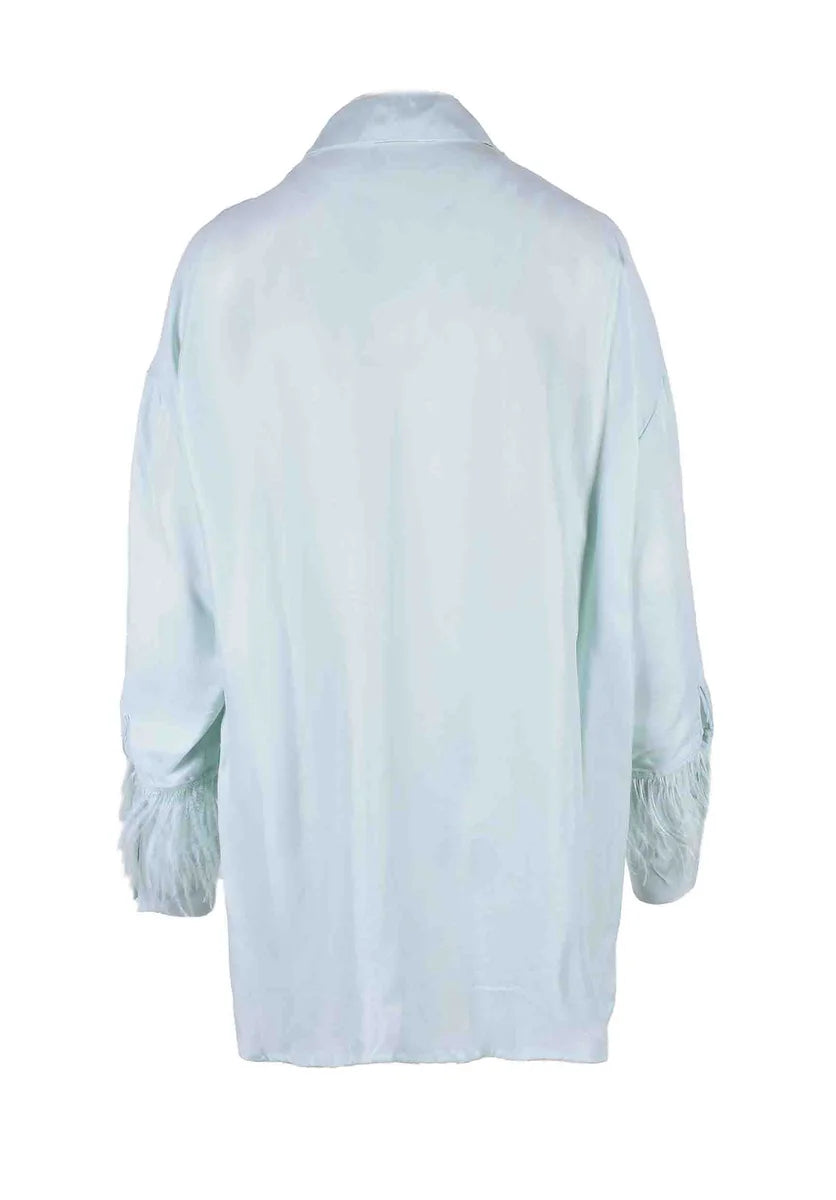 Weili Zheng Camicia Oversize - Verde Salvia