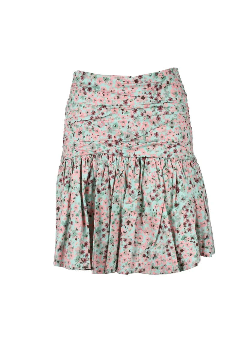 Weili Zheng Gonna Mini - Verde Salvia