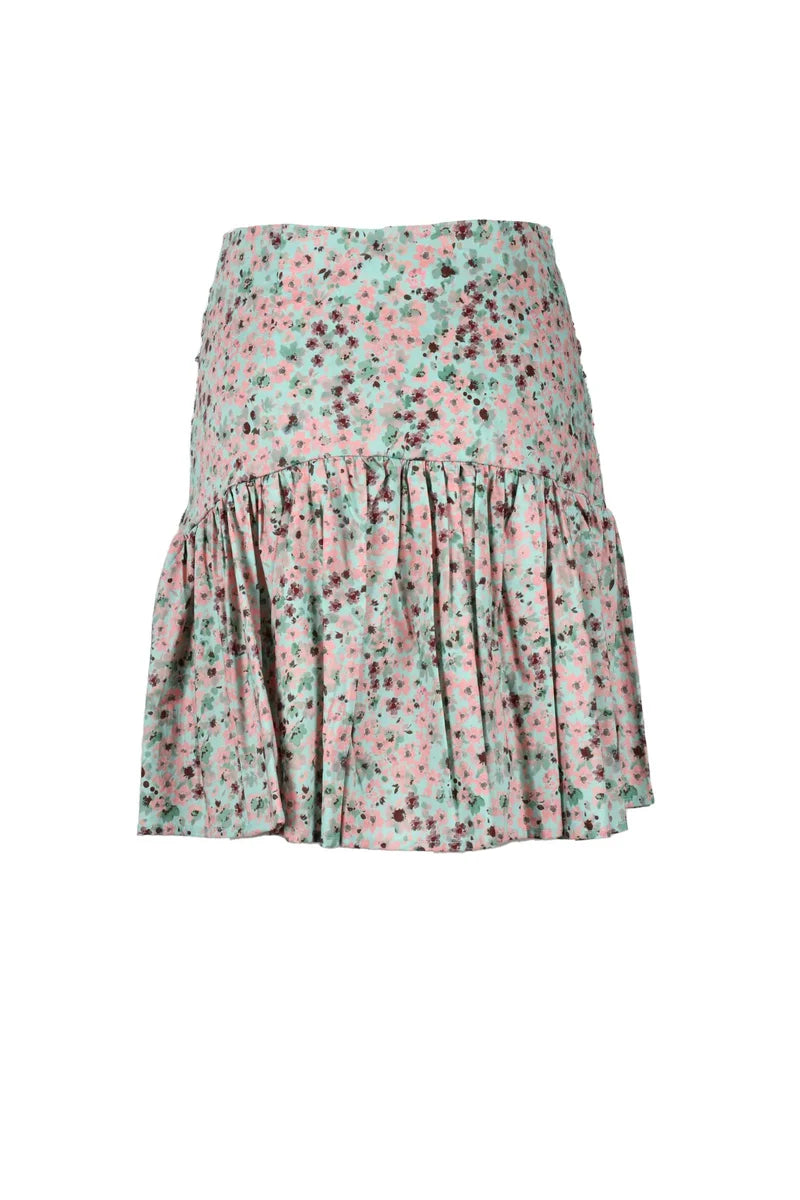 Weili Zheng Gonna Mini - Verde Salvia