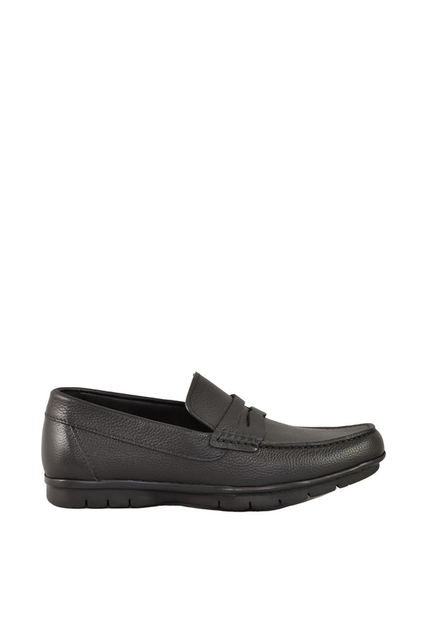 A.Testoni - Mocassino Uomo in Pelle Martellata
