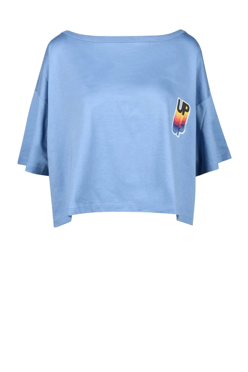 Douuod T-shirt Cotone - Azzurro