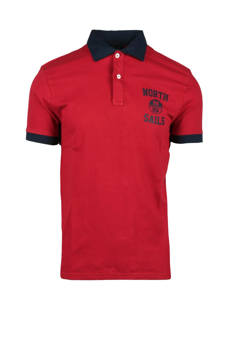 North Sails Polo Cotone/Elastan - Rosso
