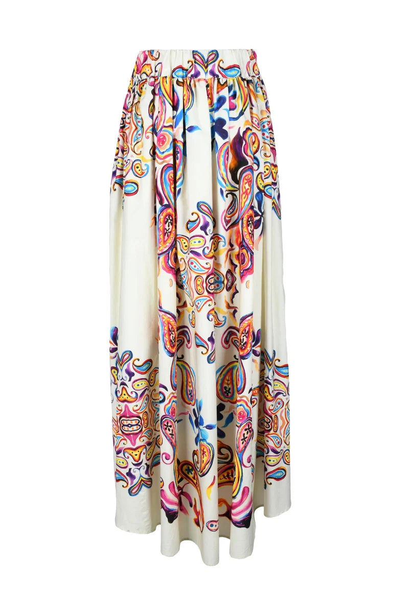 Co.go Gonna Cotone Lunga - Multicolore