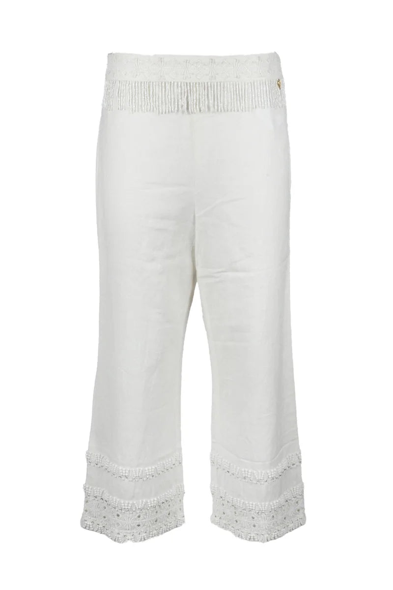 Twinset Pantalone Bianco