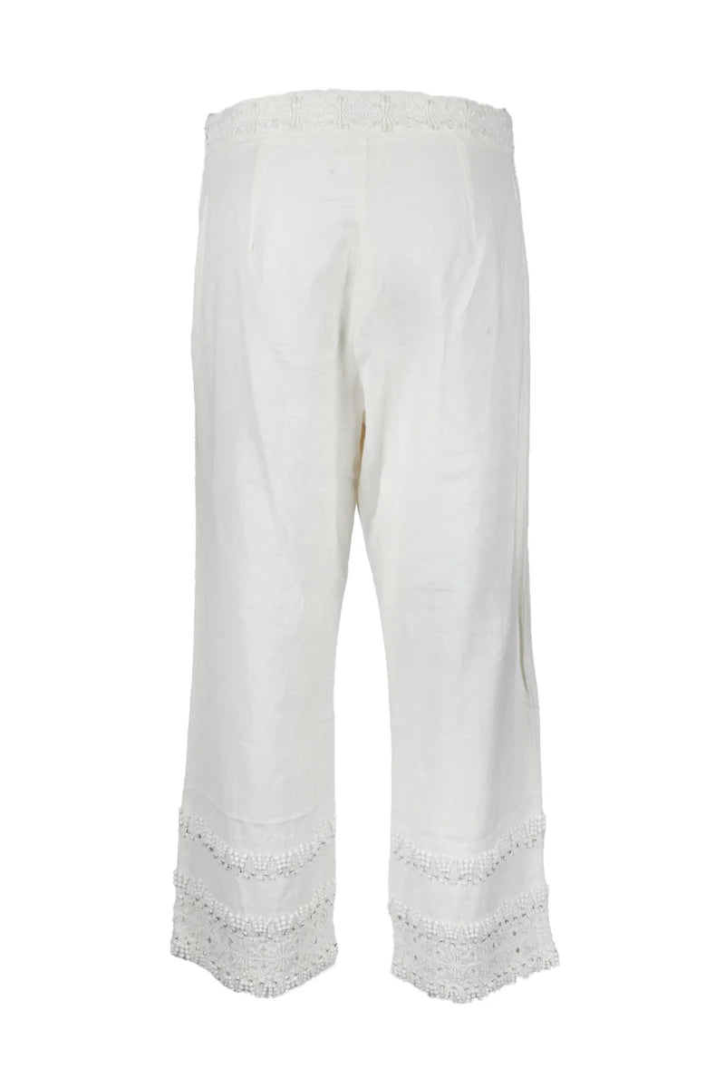 Twinset Pantalone Bianco