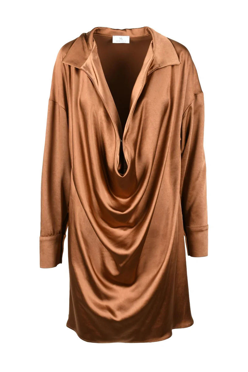 Simona.a Abito Poliestere - Beige