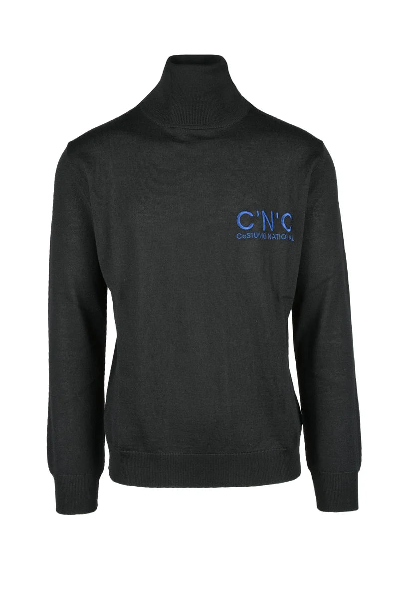 C N C Costume National Pullover Collo Alto - Nero